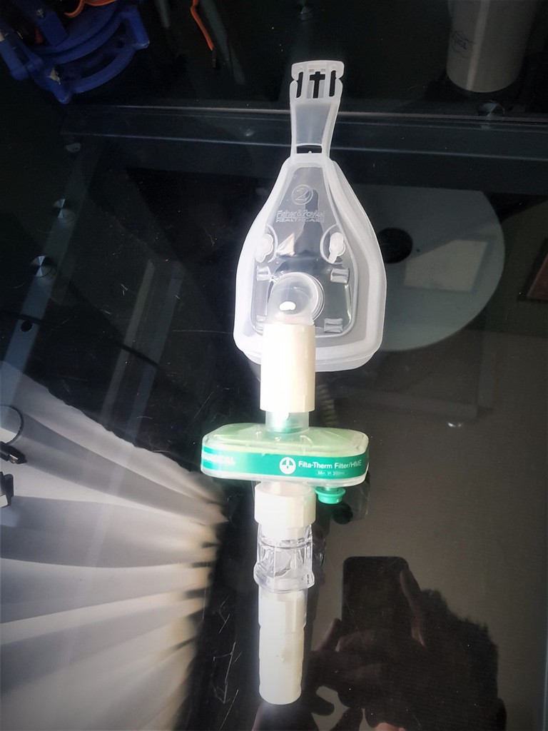 CPAP mask to viral filter adapters (COVID 19)