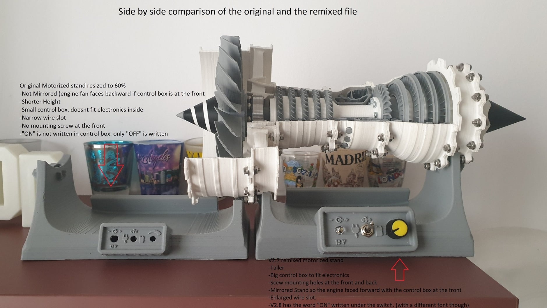 Jet Engine Motorized Stand 60% size