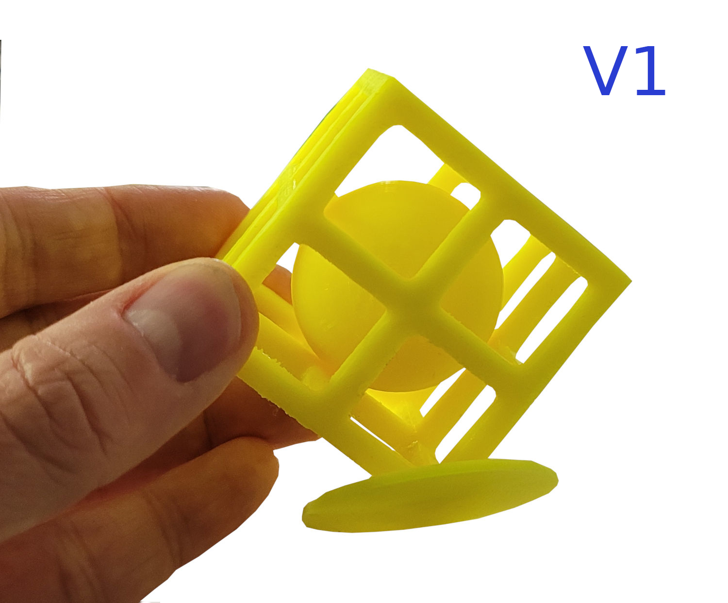 Cube object with sphere
