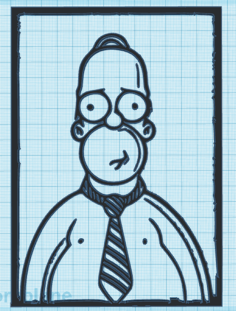 Homer Simpson wall art 1.0