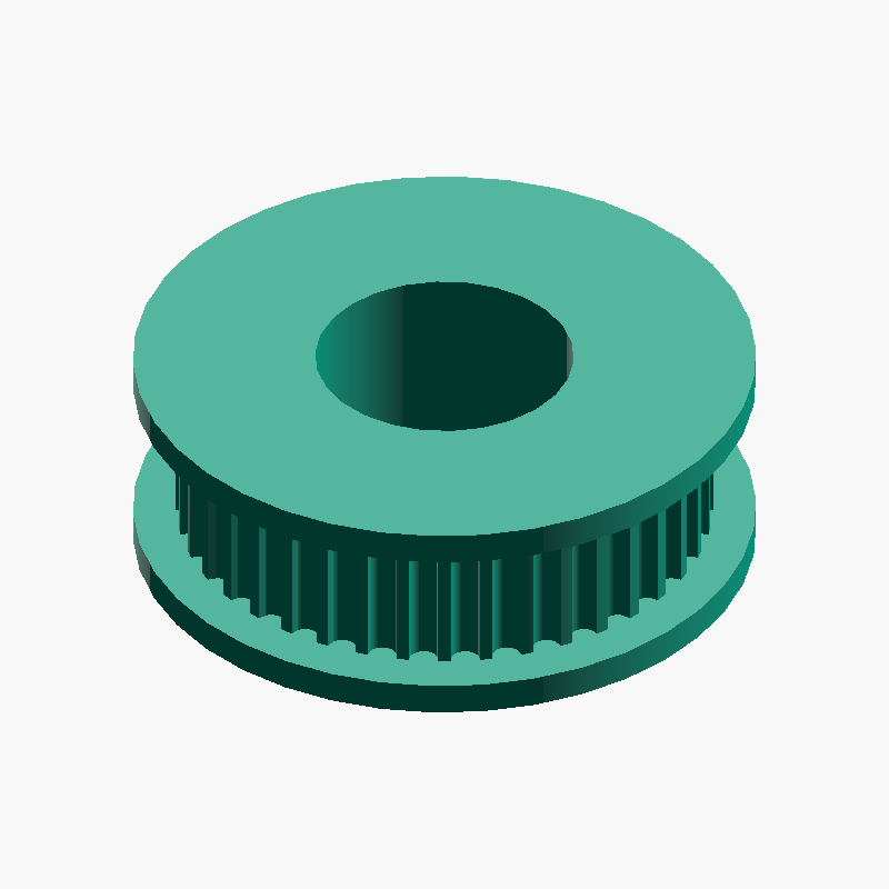 Parametric GT2 Idler Pulley Generator (STEP, Customizable, CNC & 3D Printing)
