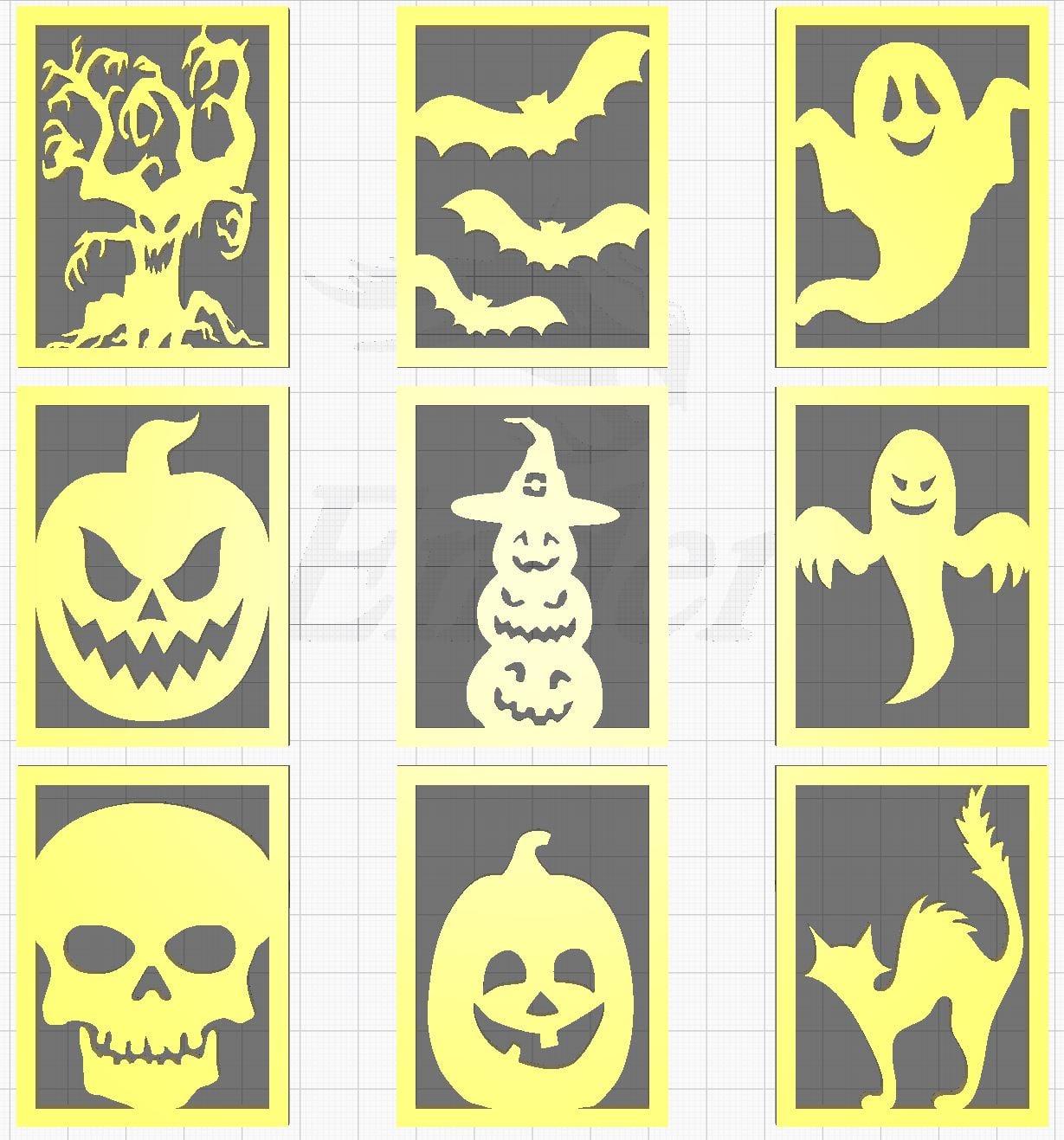 Halloween Panels for Lantern