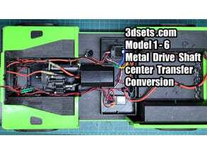 1/8 Trial  3dsets model3 Landy Pickup Metal Drive Shaft & Gearbox & Metal Center Transfer conversion