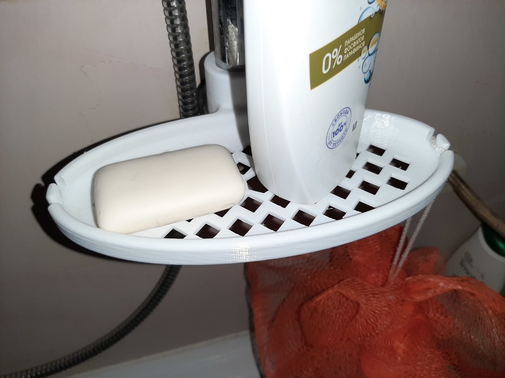 soap dish for a shower rack