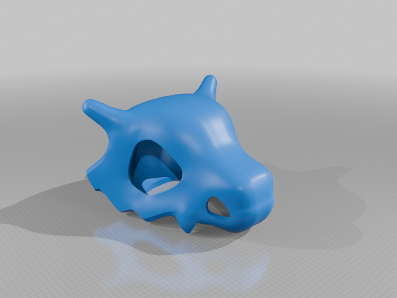 Addition to Cubone Skull - Wearable, bridge for increasing width