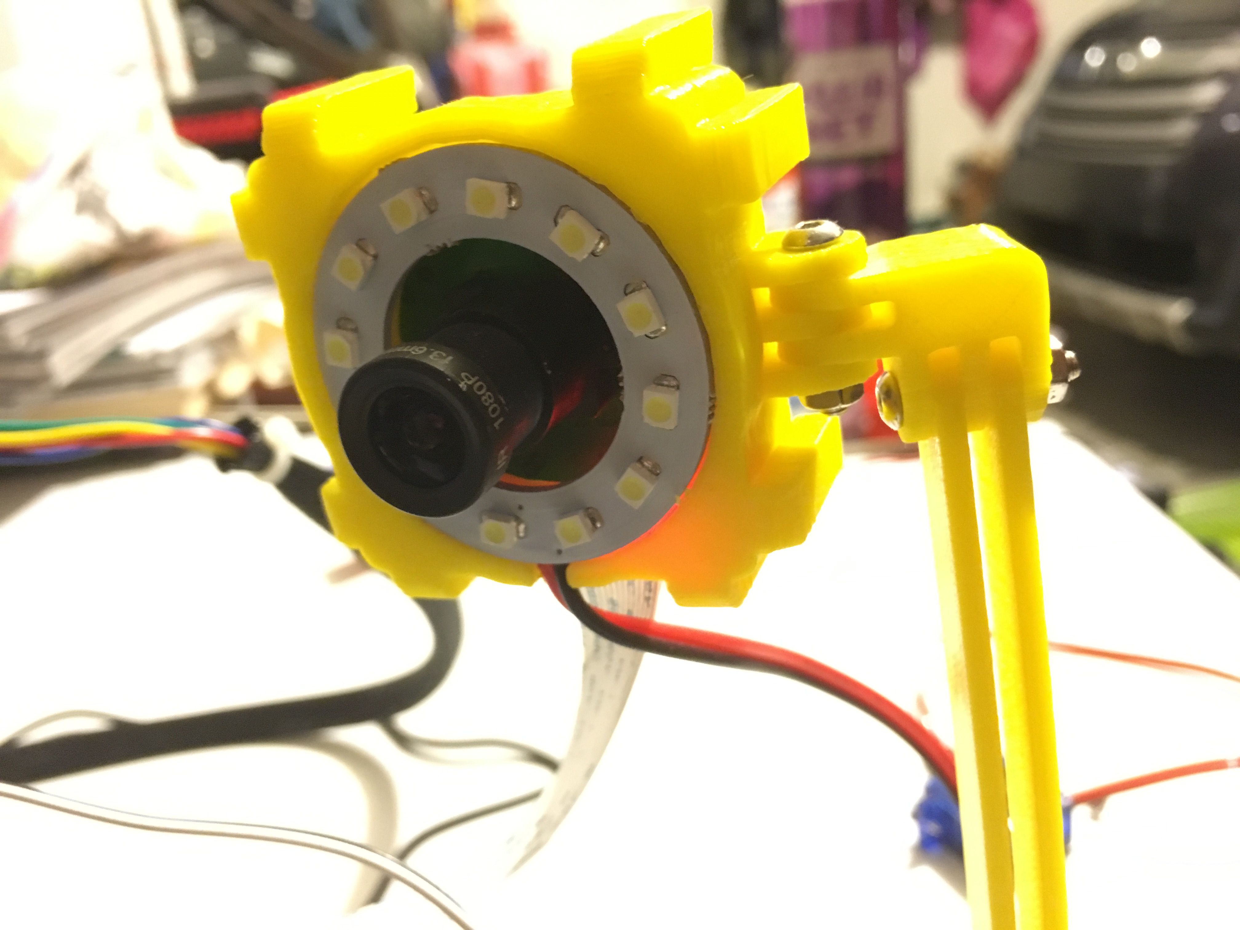 ArduCam Rasperry Pi Camera Mount with LED Ring and 2020 Interface