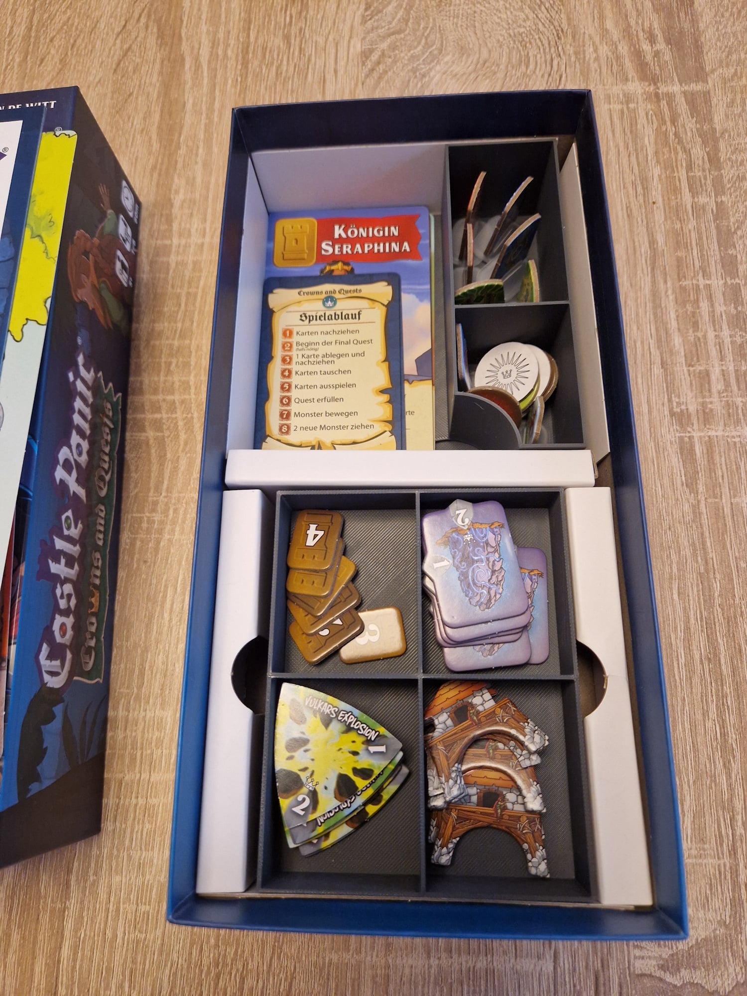 Expansion Castle Panic: Crowns & Quests  (2nd Edition, 2022) Insert/Organizer