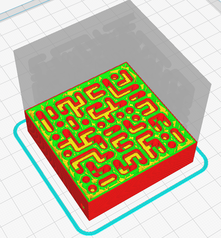 3D hollow maze for a small ball