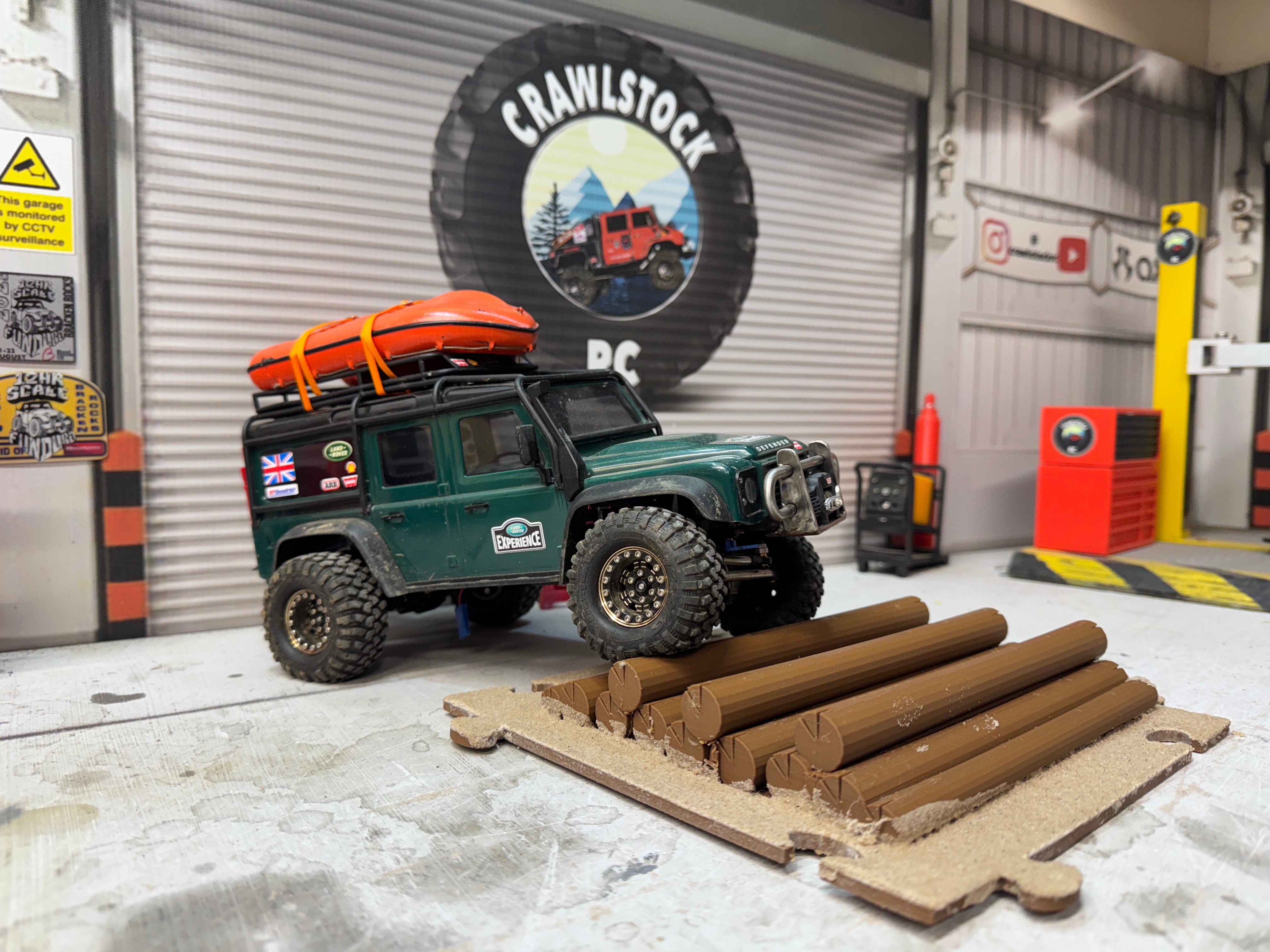 RC Crawler Terrain Big Log Stack