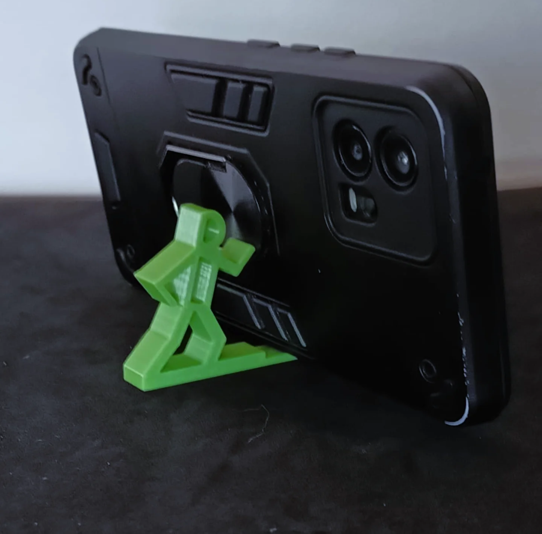 Phone stand in the shape of a Runner