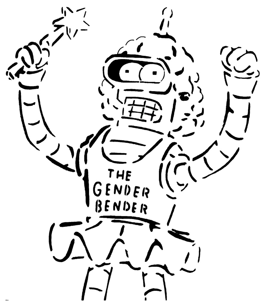 Gender Bender stencil