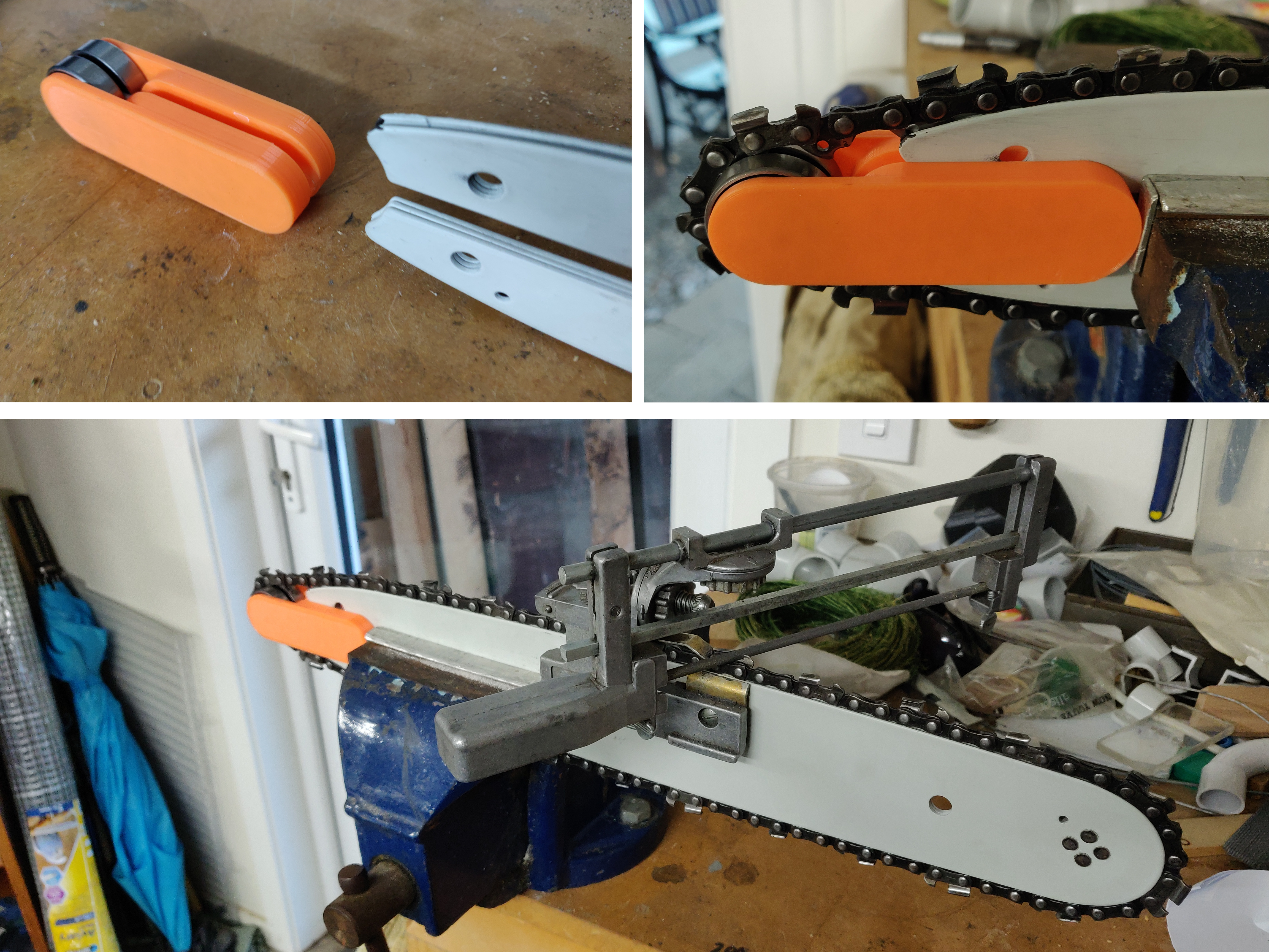 Chainsaw chain strainer