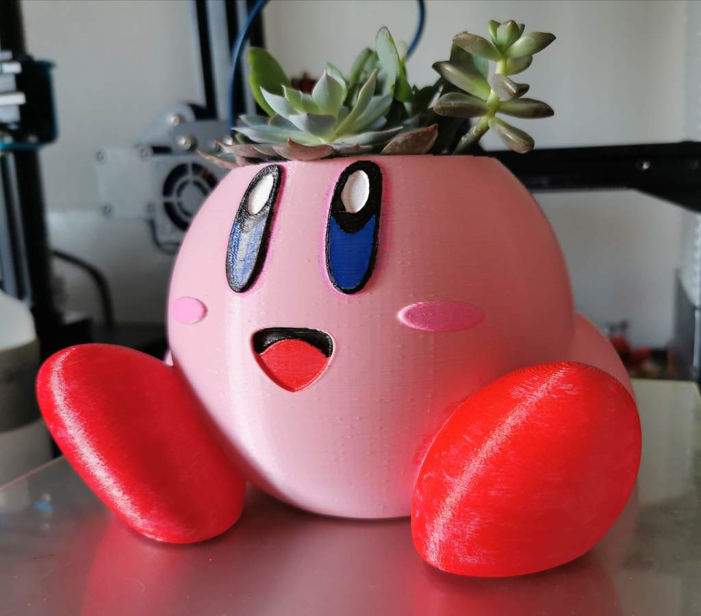 Kirby planter - easy to print