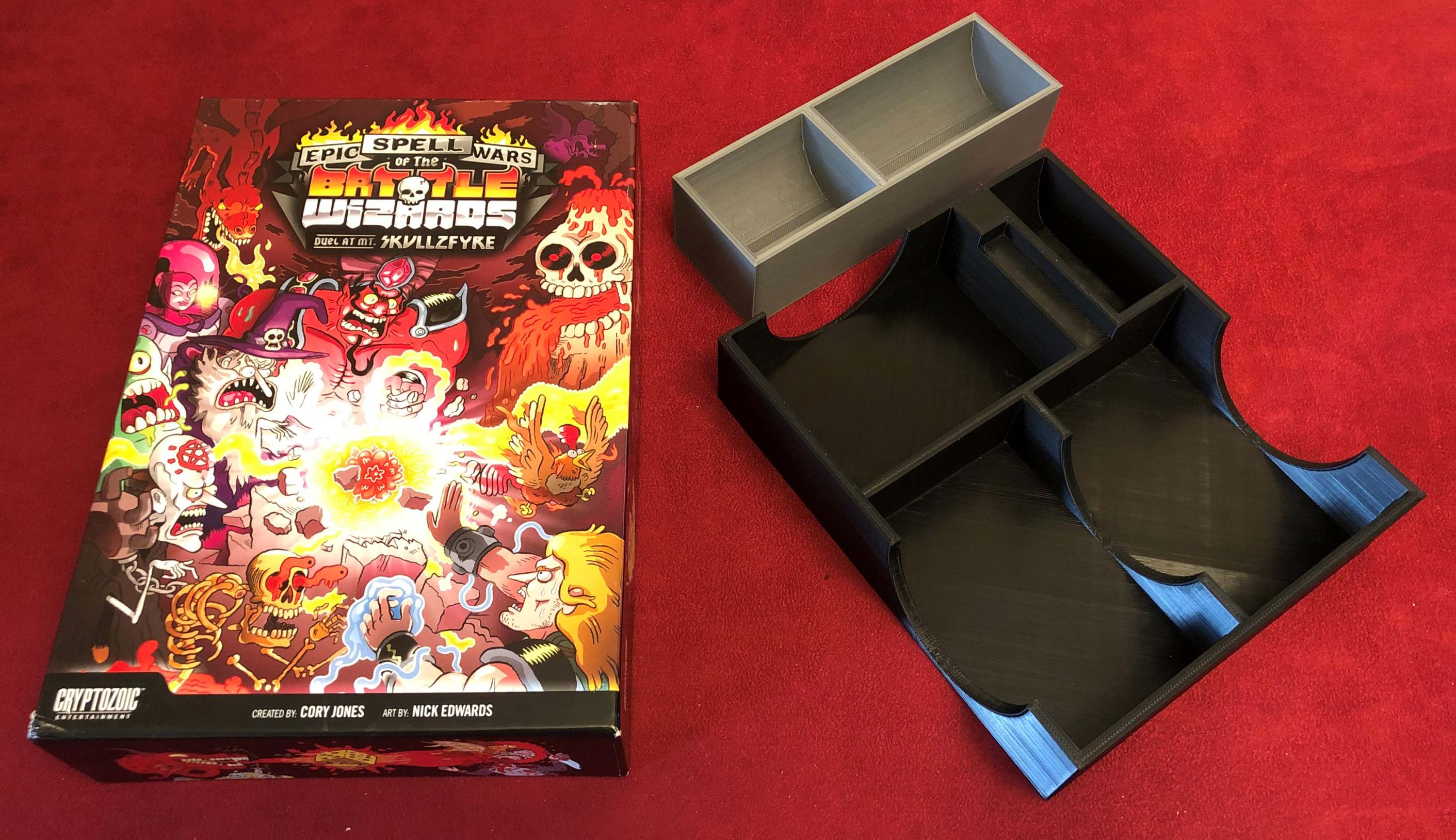 Epic Spell Wars of the Battle Wizards Mt Skullzfyre Game Box Insert