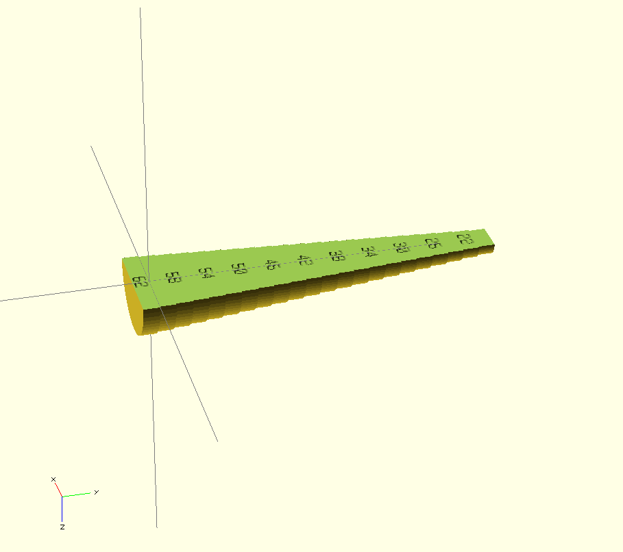 Curve Gauge for casting design
