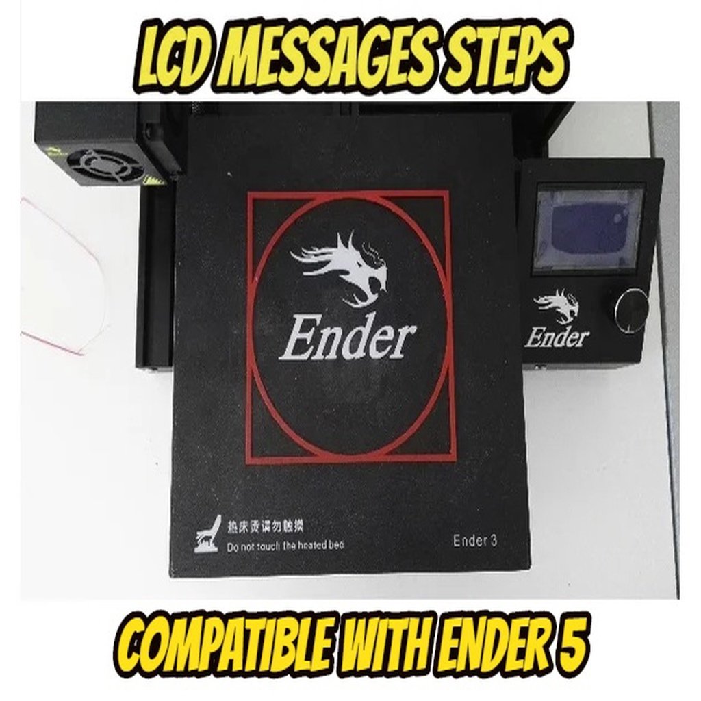 Ender 3/5 Bed leveling G-CODE + test print + LCD STEPS UPDATE 28/11/19