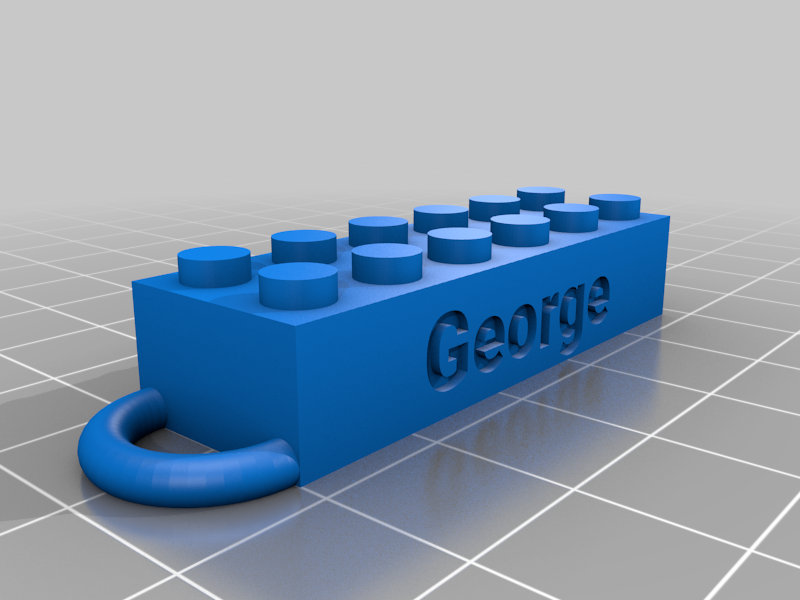 George Lego Keychain