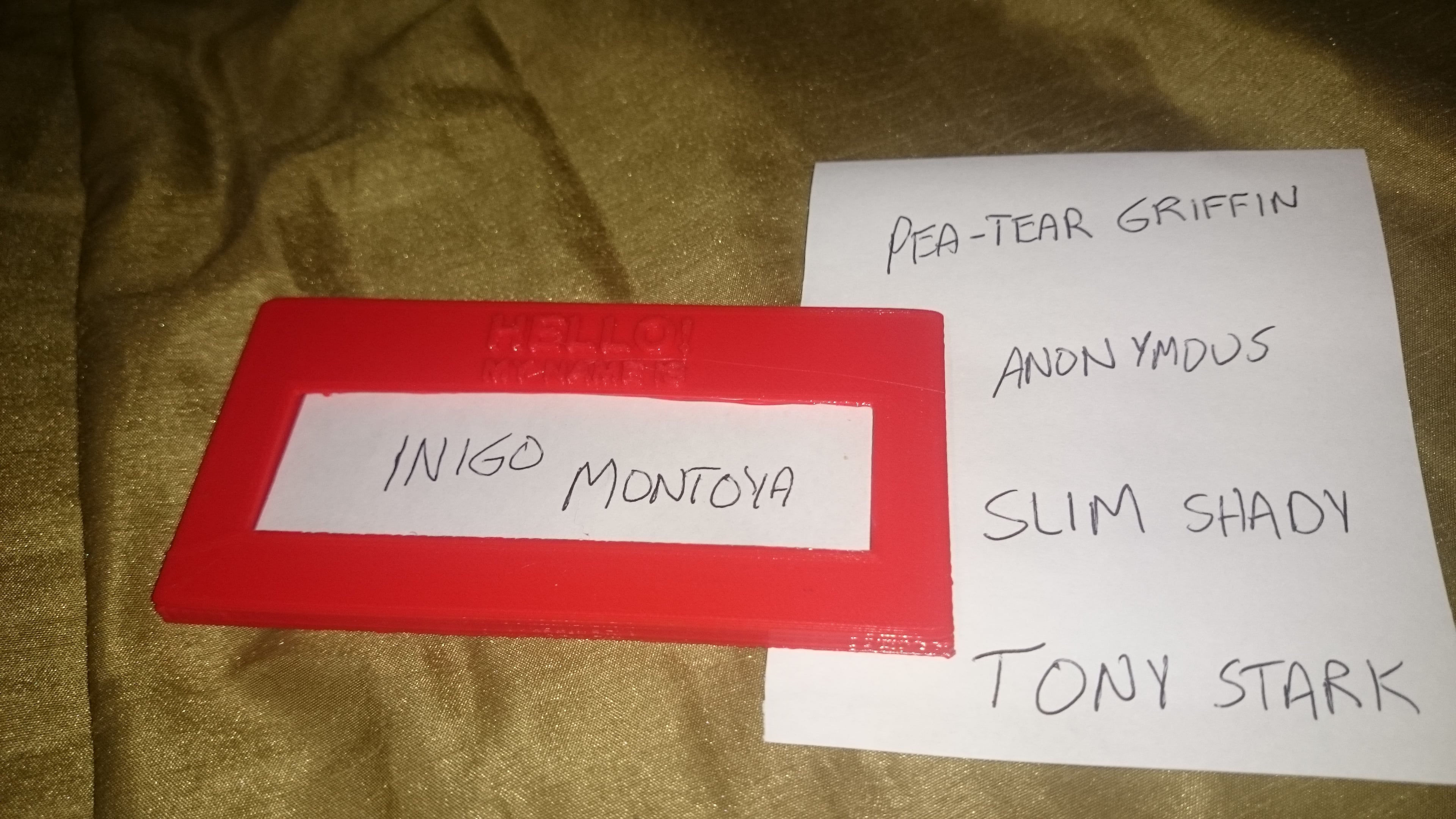 Hello Name Tag