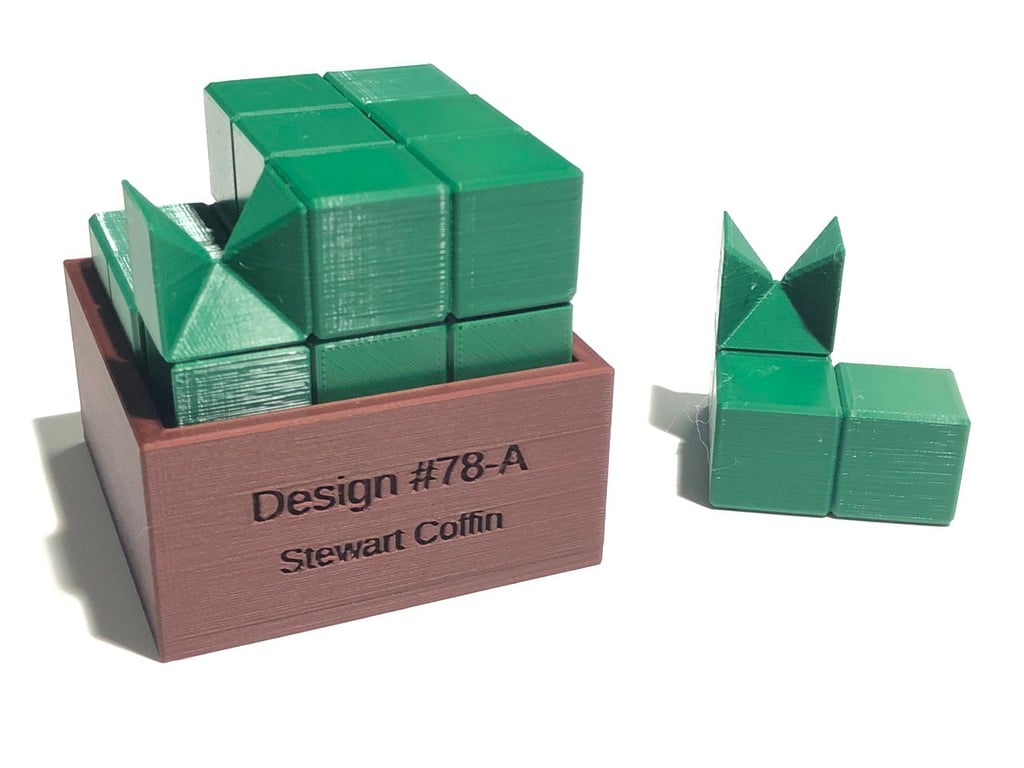 Design No. 78-A - Assembly puzzle by Stewart Coffin (STC #78-A)