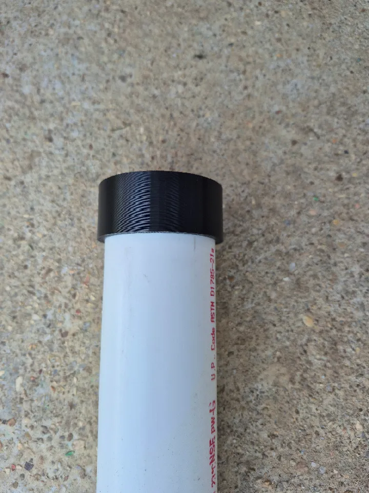 Round SCH-40 2" PVC Cap