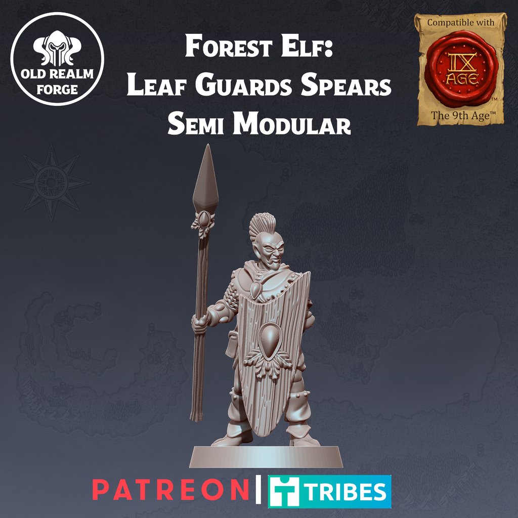 Free Presupported Miniature - Old School Forest Elf