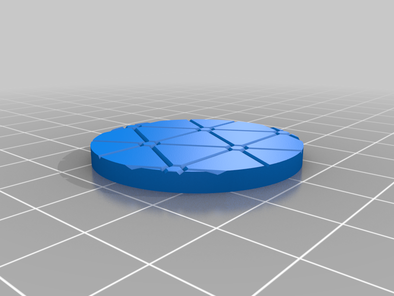 Triangle pattern miniature bases (4 sizes)