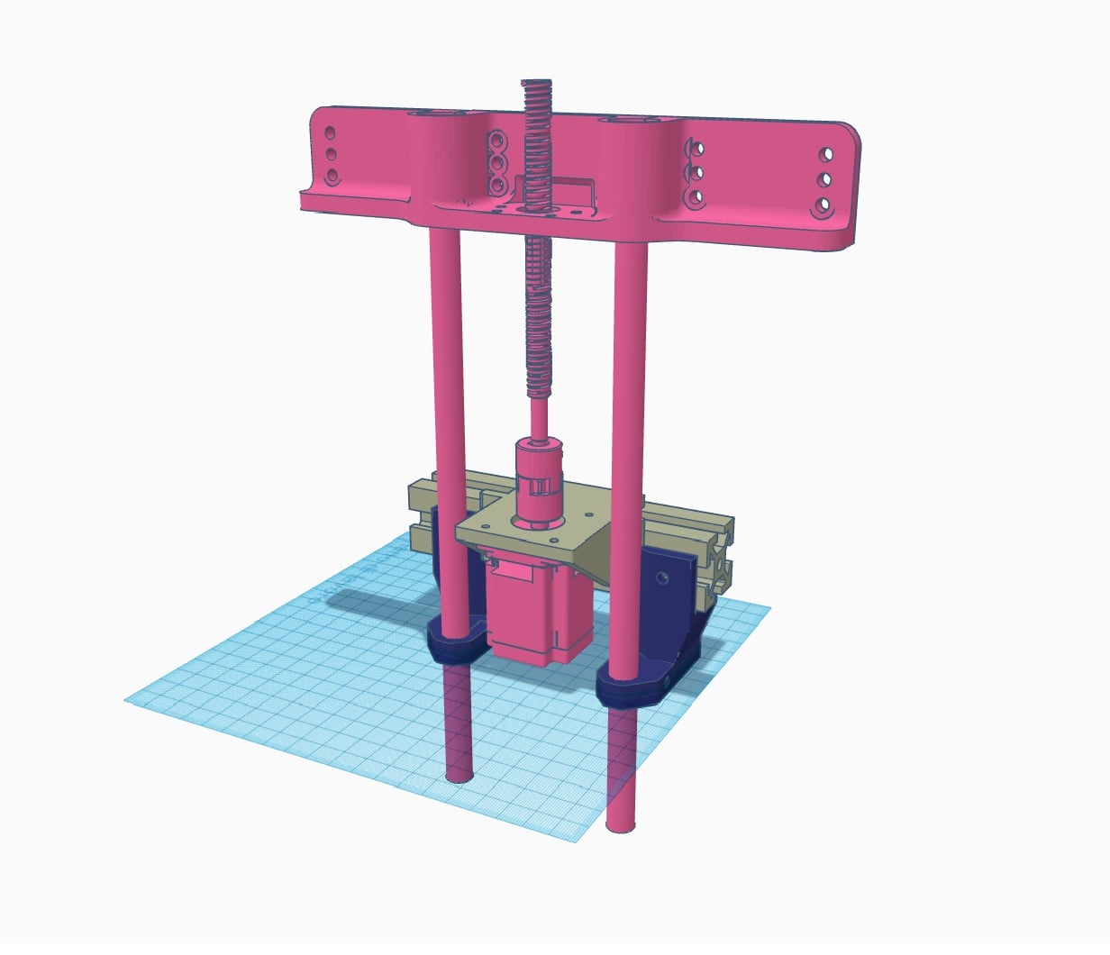 Hypercube Evolution Z-Axis Bed Support  BallScrew 1204 Dual Rods
