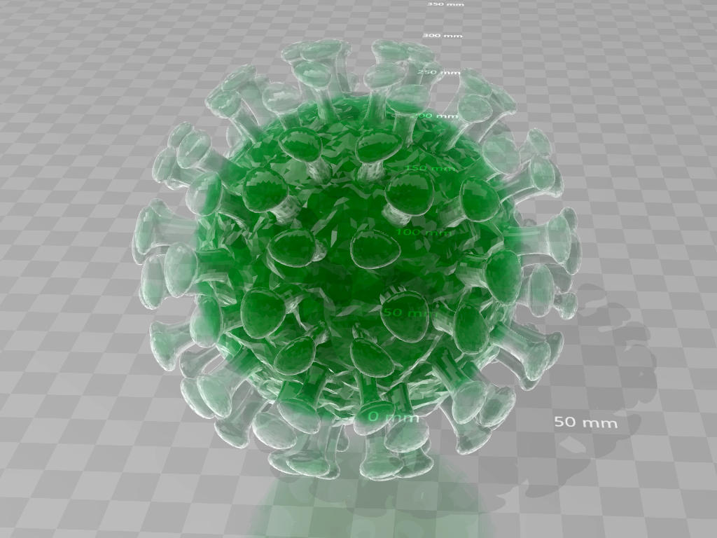 corona virus for 3d print V3.0 - going viral.