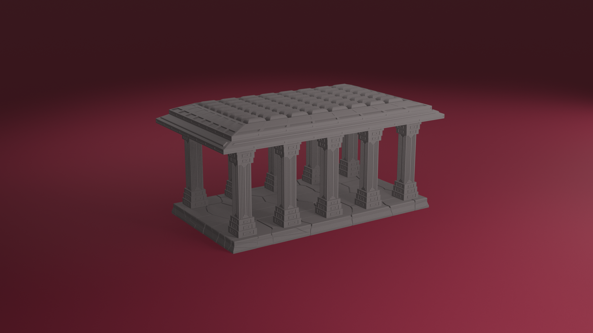 Ruinspire Columns – 3D Printable Temple Pillars for Fantasy Terrain