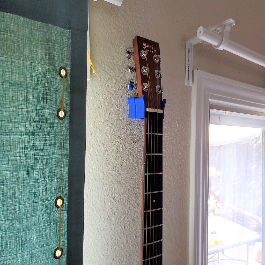 Guitar Wall Mount for Martin "Backpacker" Travel Guitar /w pick storage