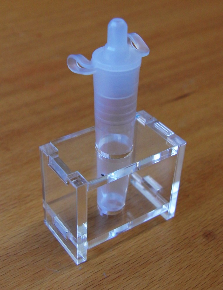 Covid test tube holder