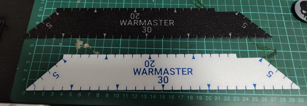 Warmaster measuring widget combat gauge