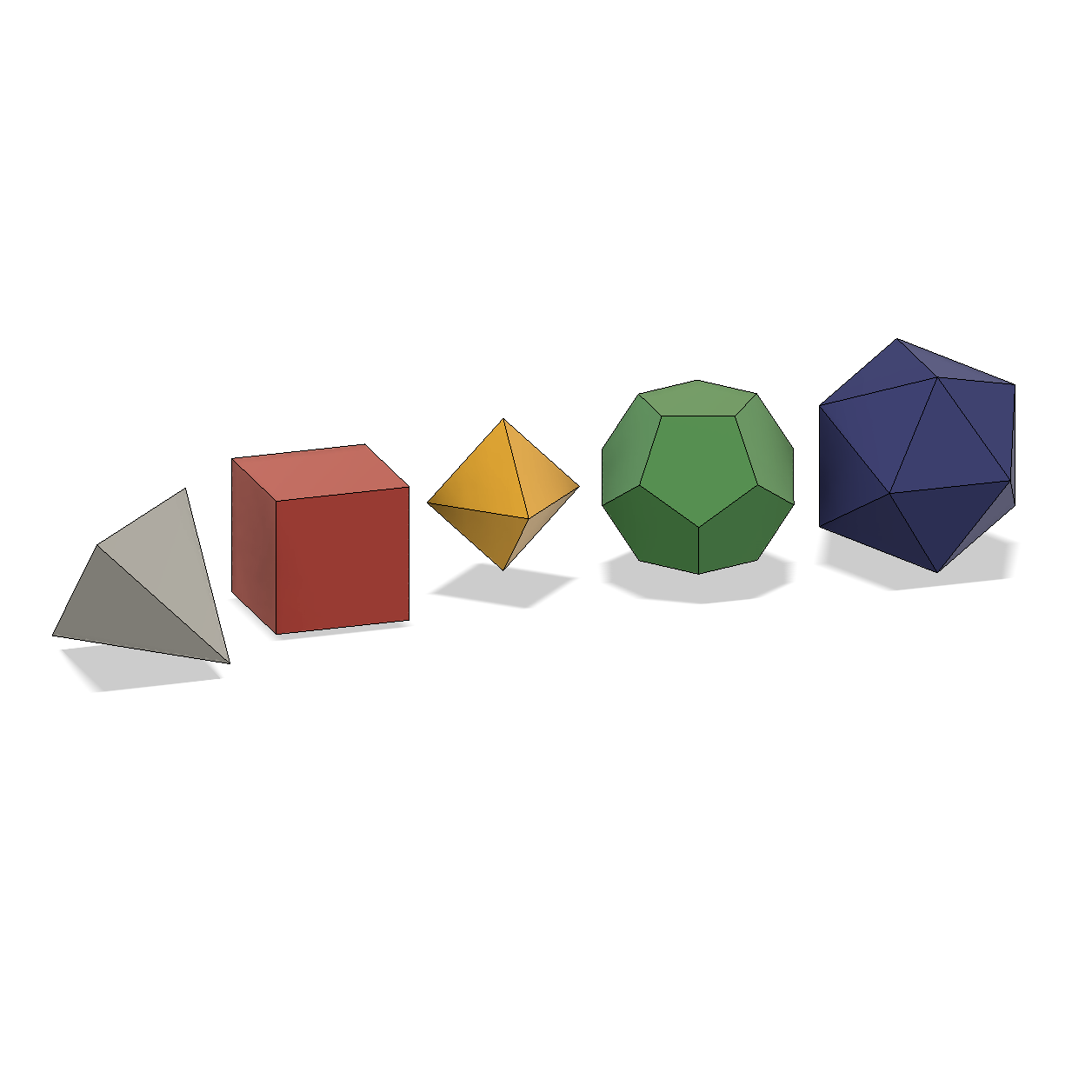 Platonic Solid Collection