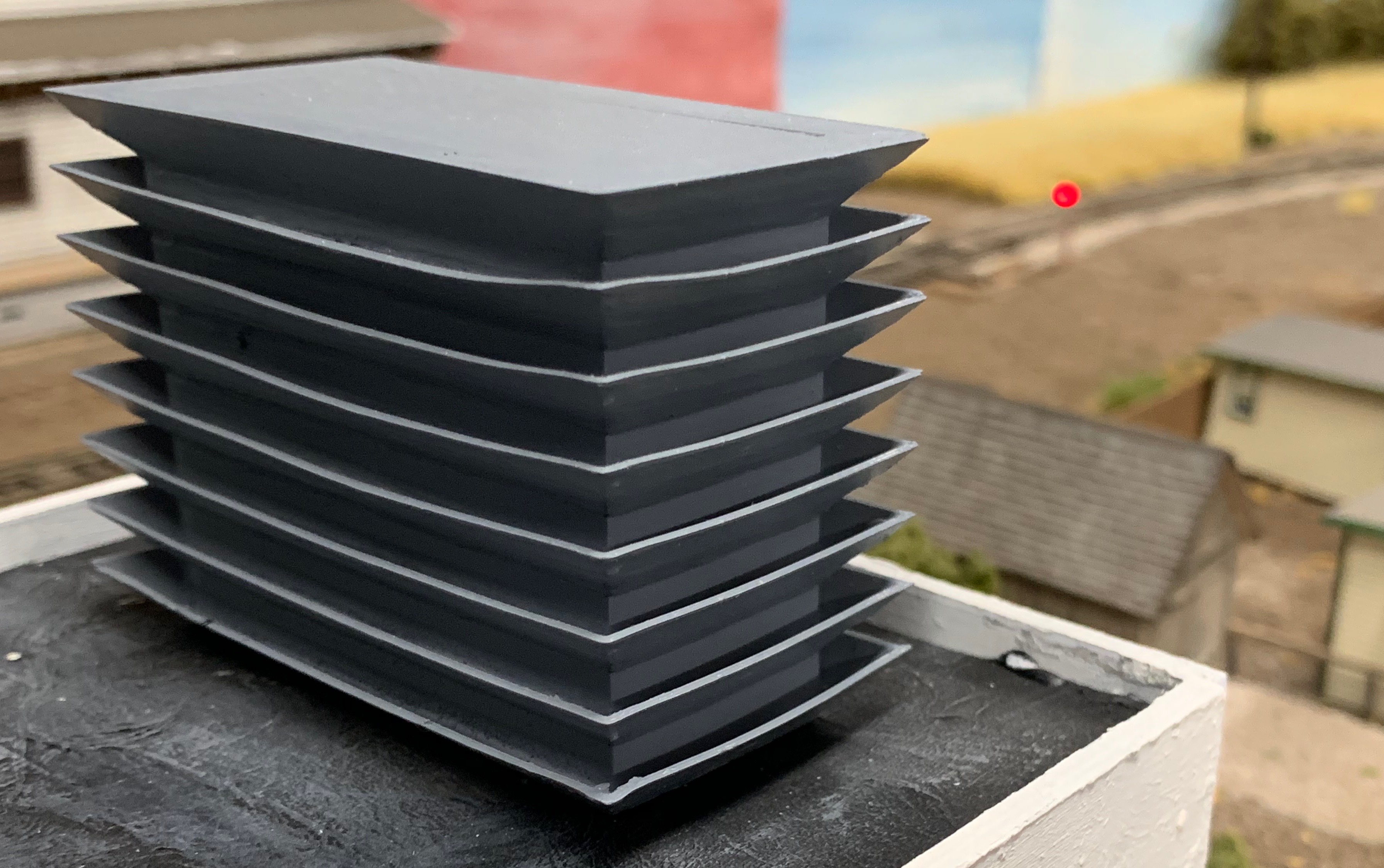 HO scale cooling tower