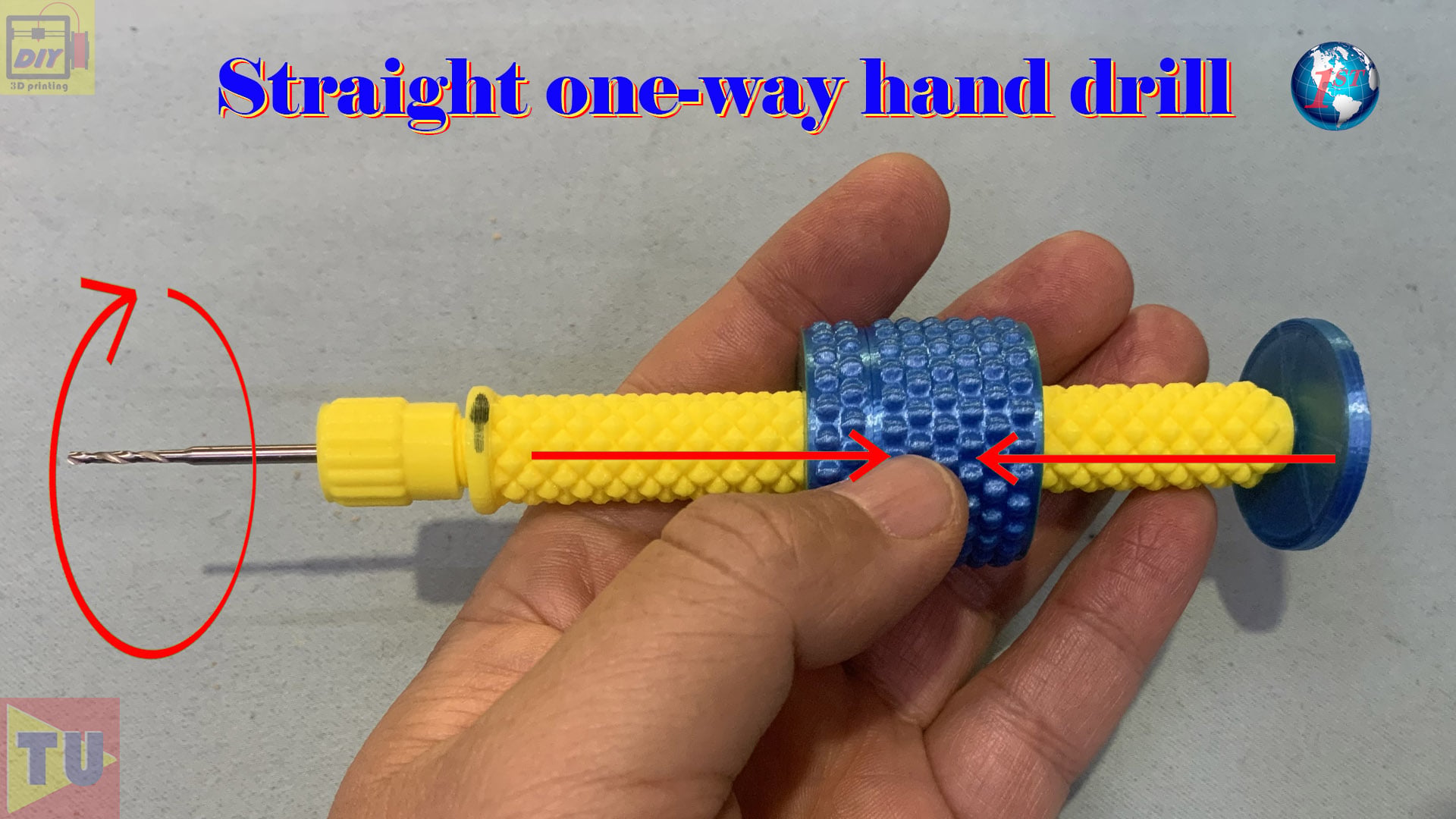 straight one-way manual hand drill