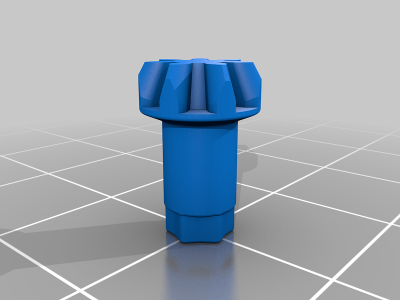 Remixed axle gears for ease of printing and less skipping