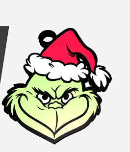 the Grinch ornament multi material