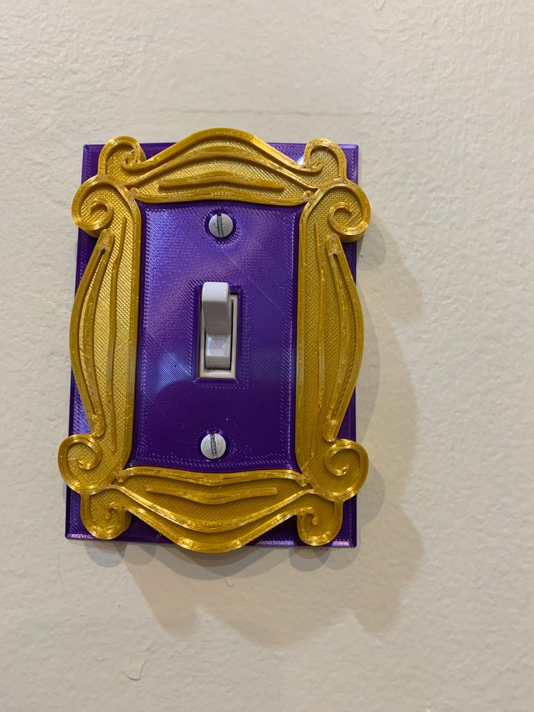 insert and backplate for Friends light switch cover by ChrisX35
