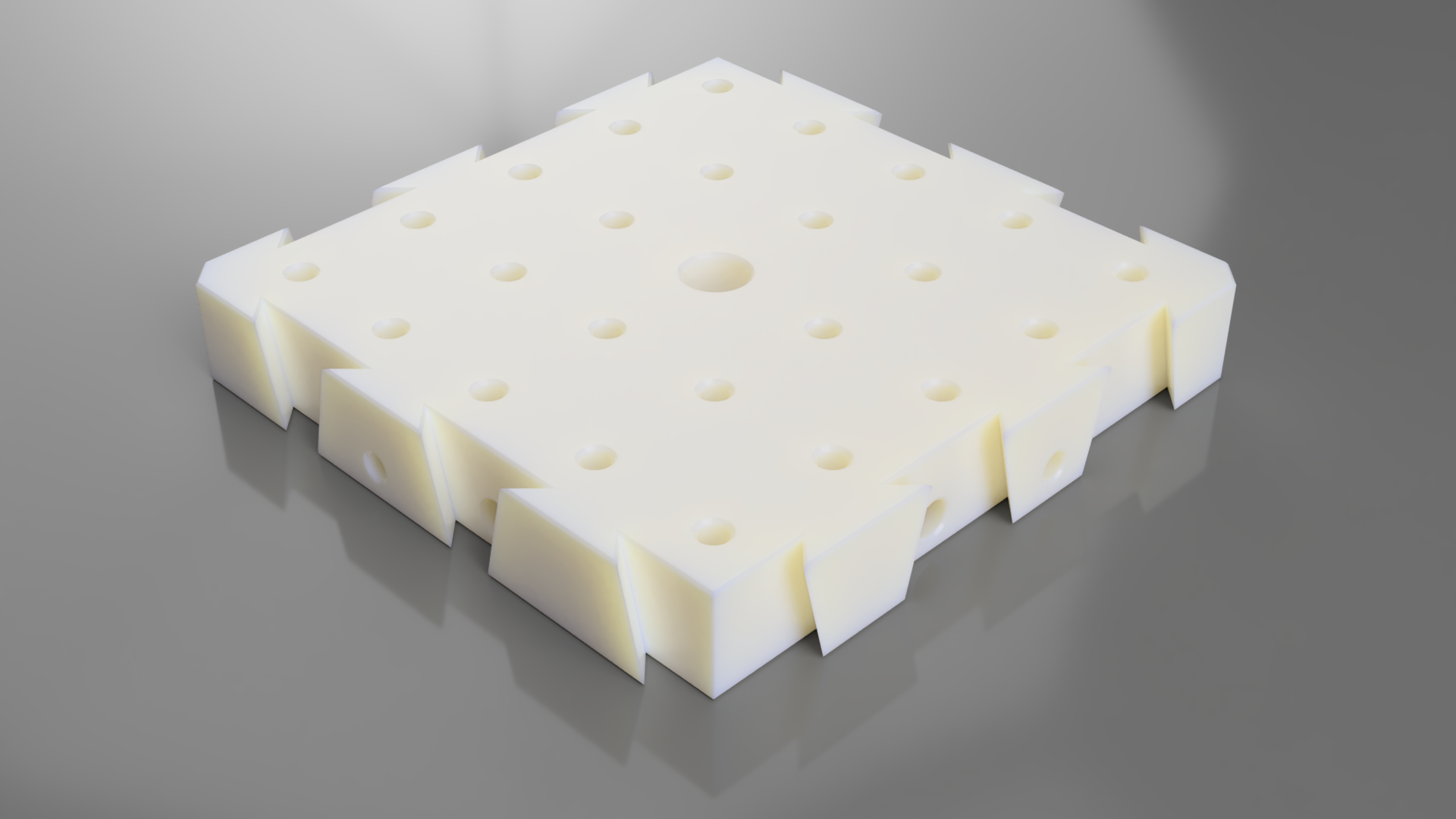 Optical Breadboard with inch threads (modular, self-mating)