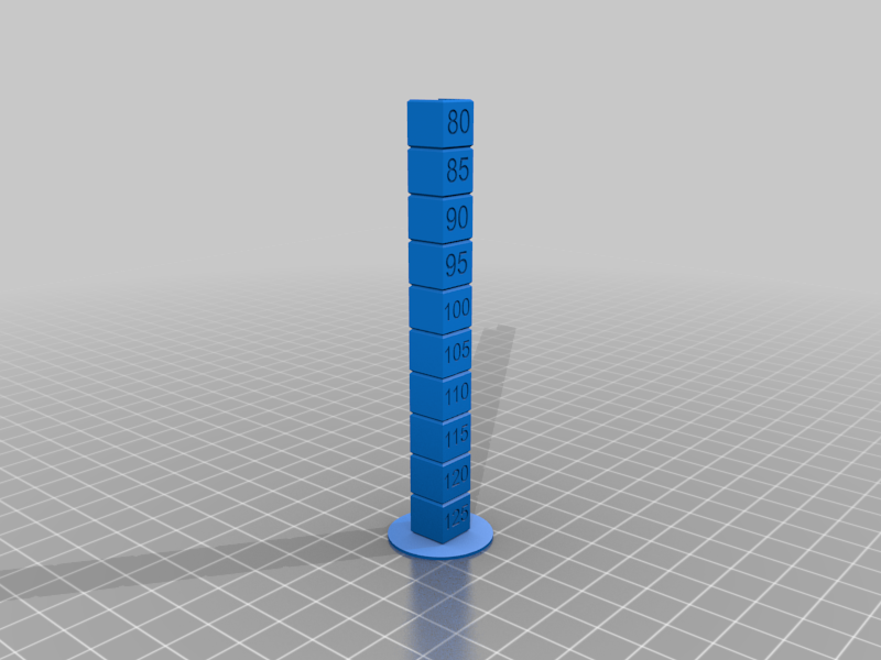 Flow Rate/Extrusion Multiplier Test Tower