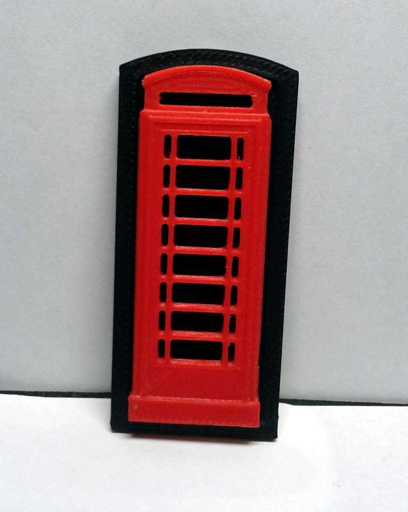uk phone box fridge magnet