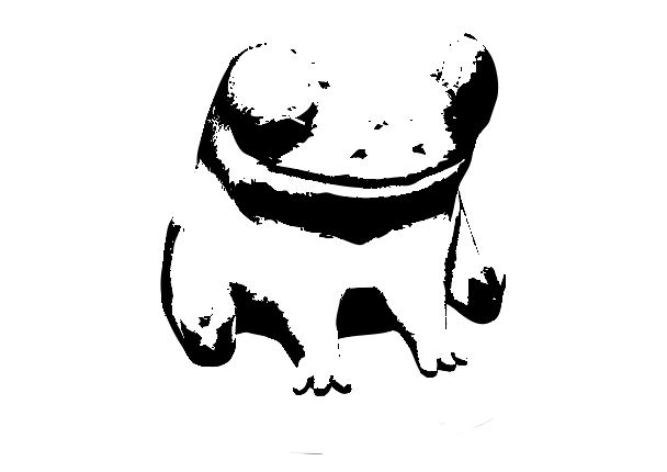 Fred the Frog but he's flat