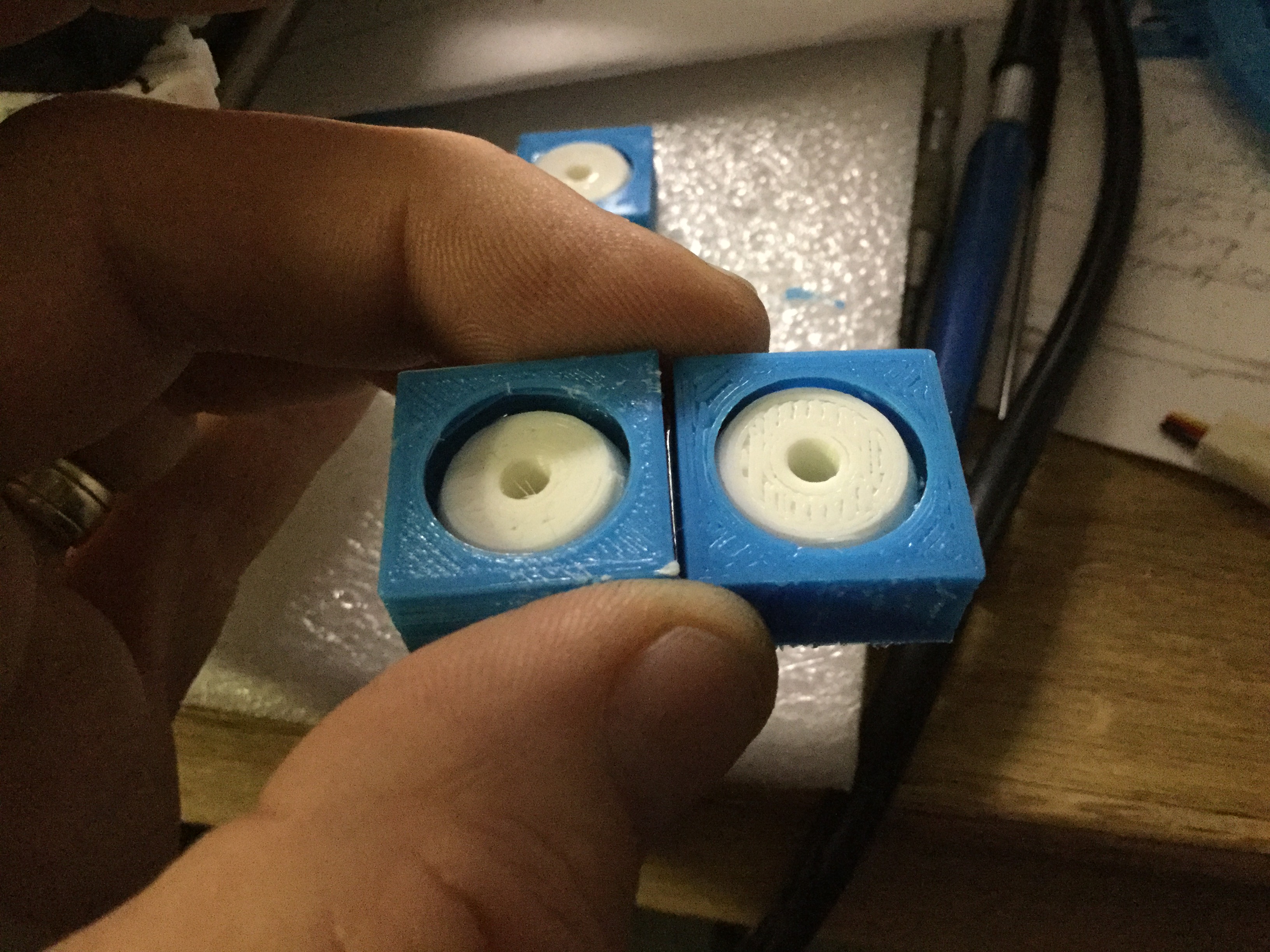 Calibration test box with internal sphere - Dual extruder