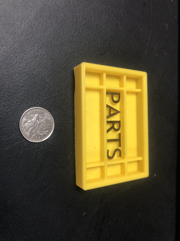Small Parts Tray With Dividers