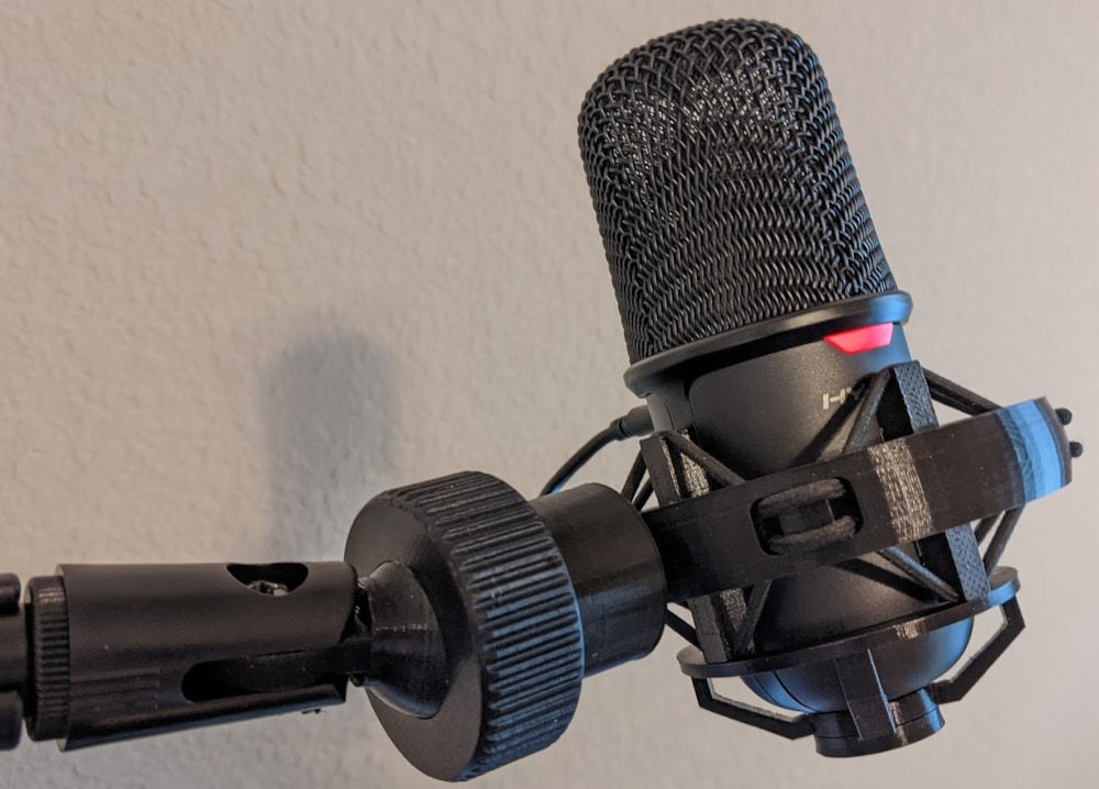 Shock Mount for HyperX Solocast Microphone by athinmaker - Thingiverse