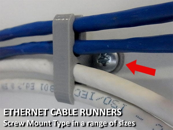 Ethernet Cable Runners - Screw Mount Type
