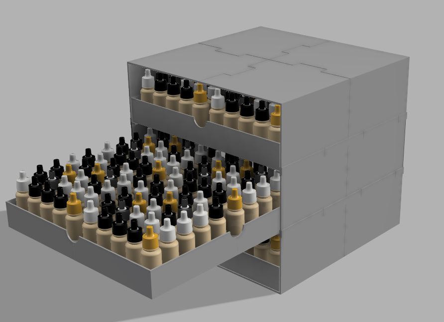 Multi brand modular paint case