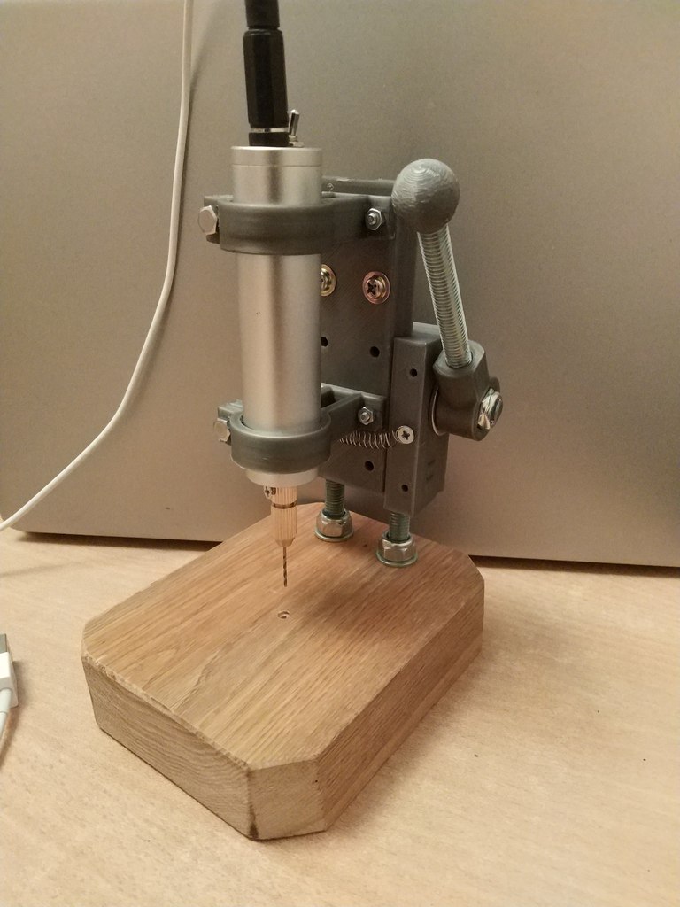 Mini Drill Press for PCB - M8 rod version