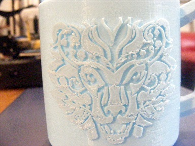  steampunk lion mug printed
