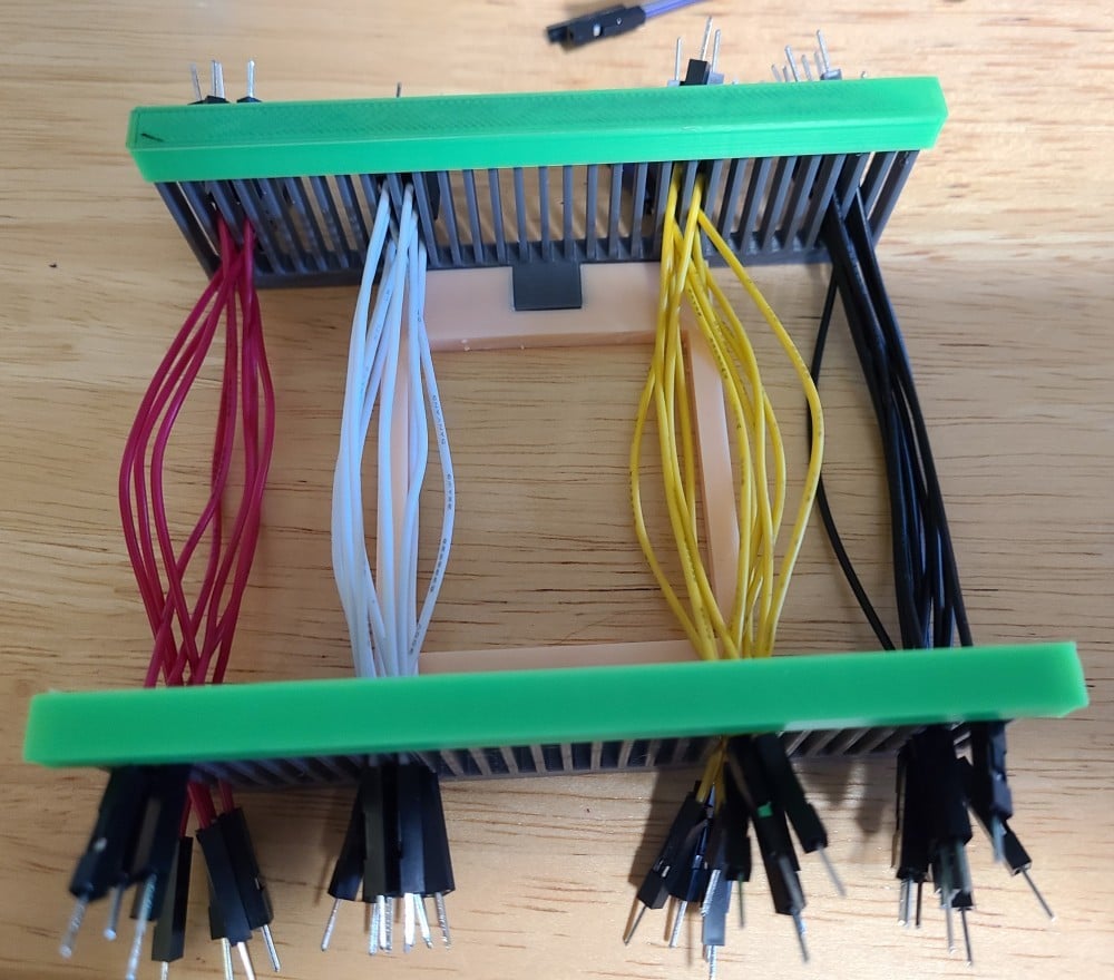 Parametric U-clip for Dupont cable organizers